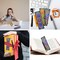 3PCS 5D Diamond Art Leather Bookmarks – DIY Craft Kits with Tassels for Kids, Adults & Book Lovers, Rhinestone Beaded Corner Bookmarks, Christmas Gift